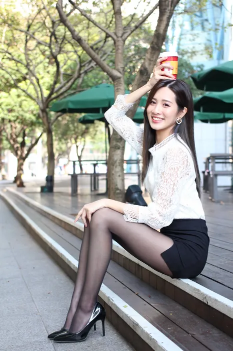 [Mzsock] NO.056 Zhang Jun OL uniform high heels beautiful legs outdoor shooting street photography#[103P]-68